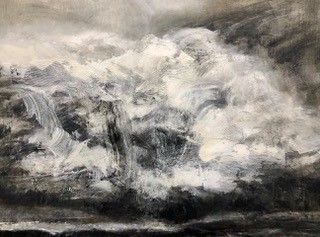 Cloud Drawings - made on Bodmin Moor in wild weather during the summer 2022 and reworked in the studio.