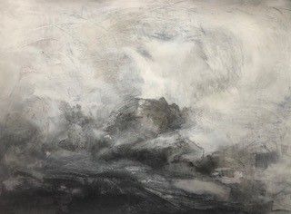 Cloud Drawings - made on Bodmin Moor in wild weather during the summer 2022 and reworked in the studio.