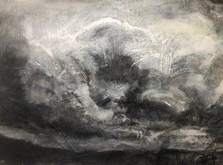 Cloud Drawings - made on Bodmin Moor in wild weather during the summer 2022 and reworked in the studio.