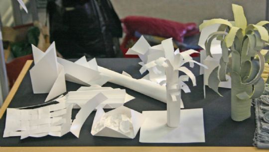 Creating structures from paper