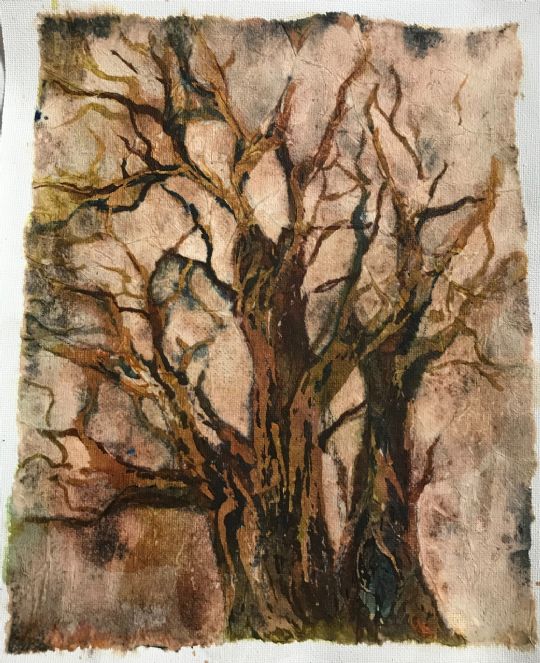 Trees: An exploration through batik and other resists