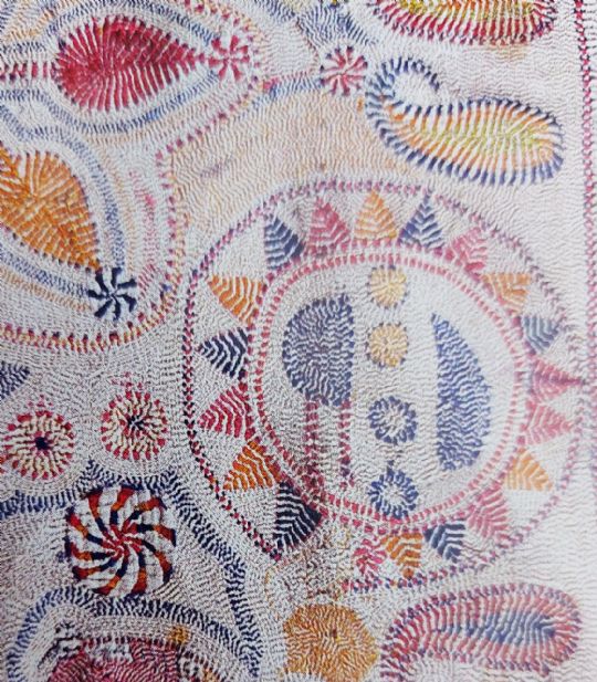 1.Detail. Kantha. Embroiderers Guild Collection EG5 - 1983