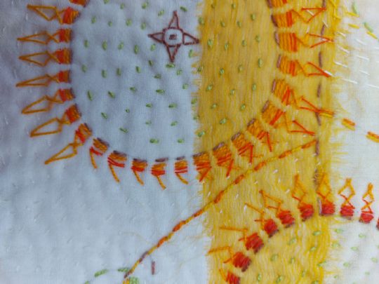 Detail. Dorothy Tucker Plates and Leaves